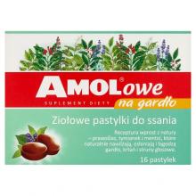 AMOLowe - nawilżająco-łagodzące pastylki na gardło - 16 pastylek