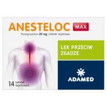 Anesteloc Max, 14 tabletek - lek przeciw zgadze