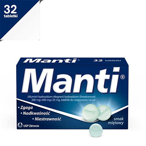 Zdjęcie produktu - Manti - 32 tabletek do żucia i rozgryzania