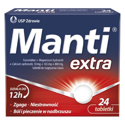 Miniaturka artykułu - MANTI Extra, 24 tabletki do rozgryzienia i żucia
