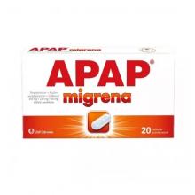 Zdjęcie produktu - APAP Migrena, 20 tabletek powlekanych