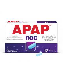 Zdjęcie produktu - APAP NOC, 12 tabletek