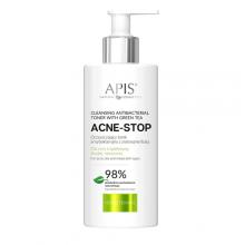 Zdjęcie produktu - APIS Acne - Stop Oczyszczający tonik antybakteryjny z zieloną herbatą, 300ml