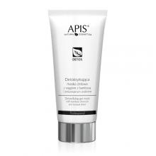 Zdjęcie produktu - APIS Detox Maska detoksykująca żelowa z węglem z bambusa i jonizowanym srebrem, 200 ml