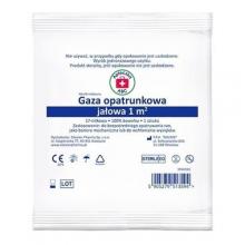 Zdjęcie produktu - Apteczka ABC Gaza opatrunkowa jałowa 1m2 17-nitkowa, 1szt.
