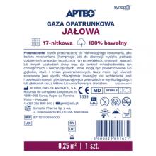 Zdjęcie produktu - APTEO CARE Gaza opatrunkowa jałowa 0,25m2 17n, 1 szt.