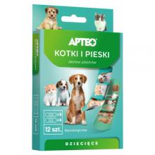 Zdjęcie produktu - APTEO CARE Plastry dla dzieci kotki i pieski, 12 szt.