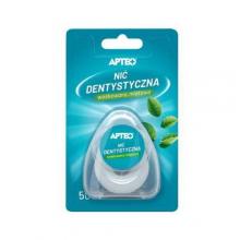 Zdjęcie produktu - APTEO Nić dentystyczna woskowana miętowa, 50 m