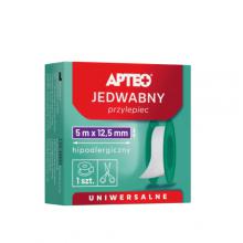 Zdjęcie produktu - APTEO Przylepiec jedwabny 5mx1,25cm, 1 sztuka