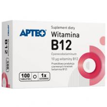 Zdjęcie produktu - APTEO Witamina B12, 100 tabletek