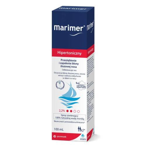 Miniaturka artykułu - MARIMER Hipertoniczny Spray do nosa, 100ml USZKODZONY KARTON