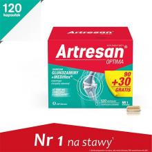 Zdjęcie produktu - Artresan Optima, 120 (90+30) kapsułek USZKODZONE TEKTUROWE OPAKOWANIE ZBIORCZE