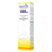 Zdjęcie produktu - Ascorvita VITAMINA C 1 g - 20 tabletek 