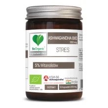 Zdjęcie produktu - BeOrganic Ashwagandha BIO KSM-66, 50 kaps.
