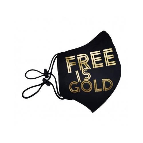 Miniaturka artykułu - Maska Bawełniana Olmed Freedom is Gold +1 filtr