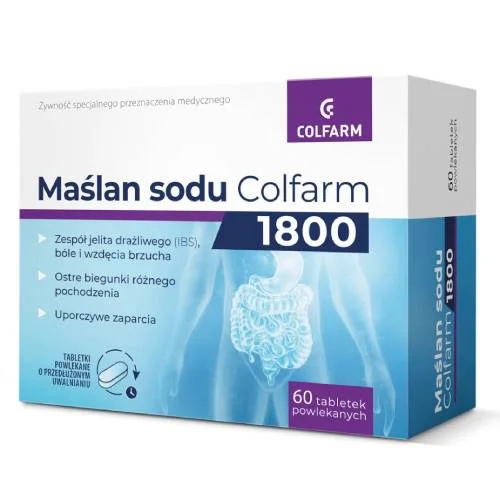 Miniaturka artykułu - Colfarm Maślan sodu 1800, 60 tabl.