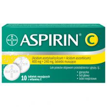 Zdjęcie produktu - ASPIRIN C - 10 tabletek musujących 