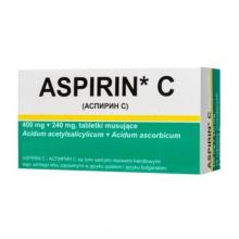 Zdjęcie produktu - ASPIRIN C 400mg + 240mg, 20 tabletek musujących Delfarma