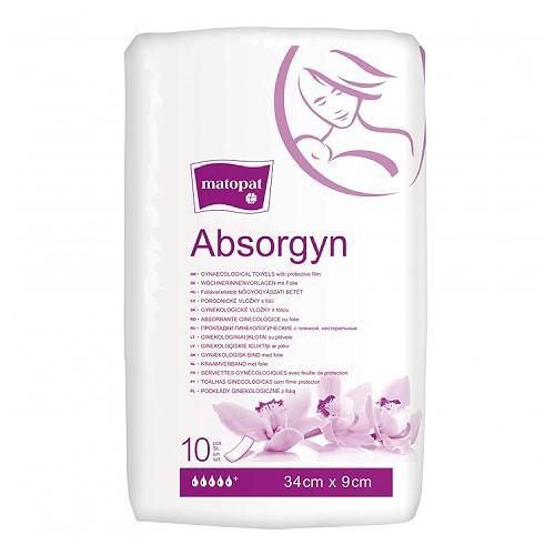 Miniaturka artykułu - Matopat Absorgyn Podkłady ginekologiczne 34x9cm, 10 szt. USZKODZONE / LEKKO USZKODZONE OPAKOWANIE