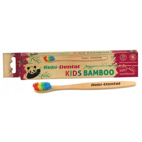 Mattes Rebi Dental Kids Bamboo Miękka bambusowa szczoteczka do zęb&oacute;w dla dzieci Soft M64 USZKODZONE TEKTUROWE OPAKOWANIE