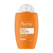 Zdjęcie produktu - AVENE Eau Thermale Wysoka ochrona przeciwsłoneczna Ultra Fluid niewidoczny na sk&oacute;rze SPF50, 50ml