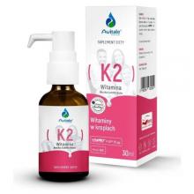 Zdjęcie produktu - Avitale Krople Witamina K2 25 &micro;g, 30 ml