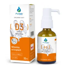Zdjęcie produktu - Avitale Witamina D3 2000 IU w kroplach, 30 ml