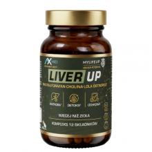 Zdjęcie produktu - AX MED Liver up, 60 kaps. -  z NAC, choliną, ostropestem, LOLA i sulforafanem
