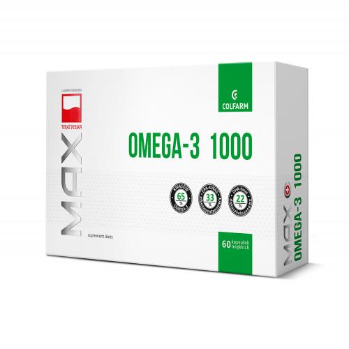 Miniaturka artykułu - COLFARM Omega-3 1000 Max, 60 kapsułek