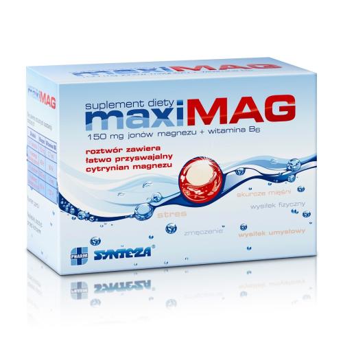 Miniaturka artykułu - Maxi Mag Magnez + Witamina B6, 20 sasz.