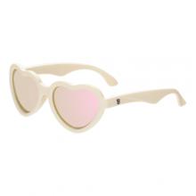 Babiators Okulary przeciwsłoneczne z polaryzacją POLARIZED HEARTS SWEET CREAM ROSE GOLD MIRRORED LENSES 0-2 lat P-HRT-502-S