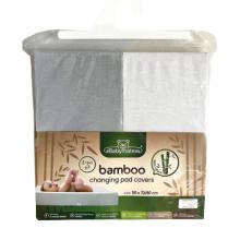 BabyMatex Pokrowiec na przewijak BAMBOO 50x70/80 biały i szary, 2 szt.