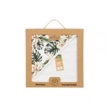 BabyMatex Okrycie kąpielowe BAMBOO DESIGN 100x100cm BIAŁY