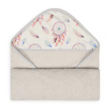 BabyMatex Okrycie kąpielowe MAXI PRINT 100x100cm SZARE