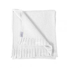 Zdjęcie produktu - BabyMatex Kocyk TULLY z bawełny, biały (75x100cm)