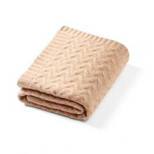 Zdjęcie produktu - BabyOno Kocyk z wełny merino ciemny beż