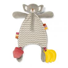 Zdjęcie produktu - BABYONO Przytulanka z zawieszką do smoczka Skinny Mate Saul