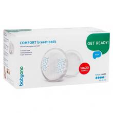 Zdjęcie produktu - BABYONO Wkładki laktacyjne Comfort 50+20 - 1 opakowanie