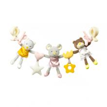 Zdjęcie produktu - BABYONO Zabawka edukacyjna - łańcuch do w&oacute;zka BALLERINAS
