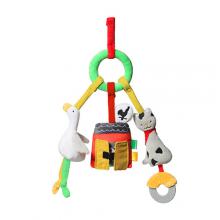 Zdjęcie produktu - BABYONO Zabawka edukacyjna - zawieszka do w&oacute;zka ON THE FARM, 1 szt.