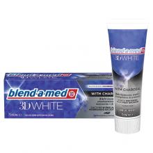 Zdjęcie produktu - Blend-a-med Pasta do zęb&oacute;w 3D White with Charcoal, 75ml