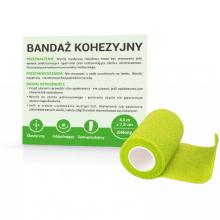 Zdjęcie produktu - Bandaż Kohezyjny 4,5m x 7,5cm (ZIELONY)