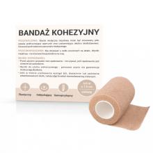 Zdjęcie produktu - Bandaż kohezyjny 4,5mx7,5cm kolor cielisty, 1szt.