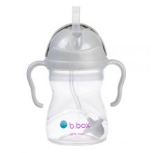 B.BOX Bidon ze słomką szary, 240ml