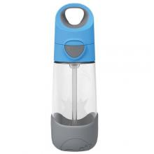 B.BOX Butelka tritanowa ze słomką Blue Slate, 450ml