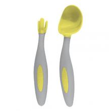 B.BOX Pierwsze sztućce BLW dla niemowląt Lemon Sherbet, 1 sztuka