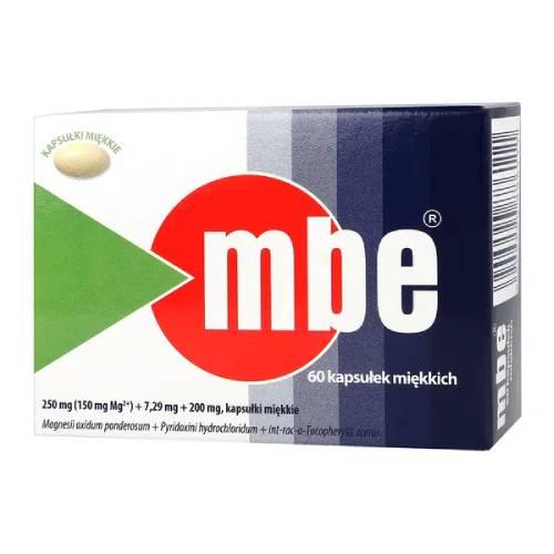Miniaturka artykułu - MBE 150 mg + 7,29 mg + 200 mg, 60 kapsułek