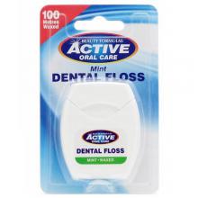 Zdjęcie produktu - BEAUTY FORMULAS Active Oral Care Nić dentystyczna miętowa woskowana, 100m