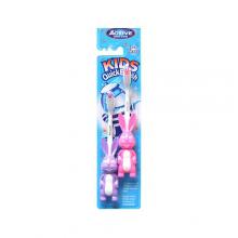 Zdjęcie produktu - Beauty Formulas Active Oral Care Szczoteczka do zęb&oacute;w Kids Quick Kr&oacute;lik 3-6 lat, 2szt r&oacute;żowa i fioletowa