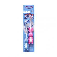 Zdjęcie produktu - Beauty Formulas Active Oral Care Szczoteczka do zęb&oacute;w Kids Quick Kr&oacute;lik 3-6 lat, 2szt r&oacute;żowa i niebieska